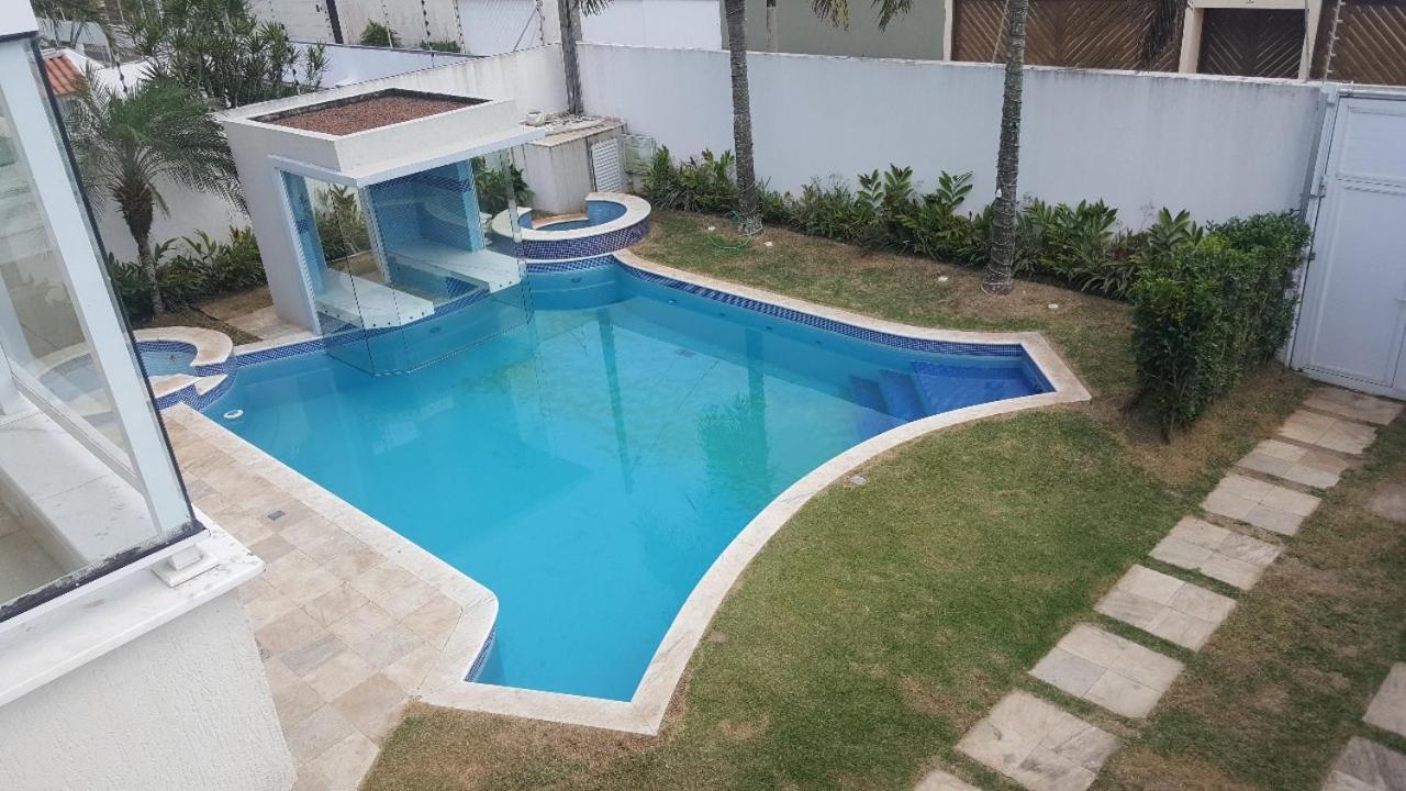 Casa Com Piscina A 150M Da Praia Da Enseada Гуаружа Экстерьер фото